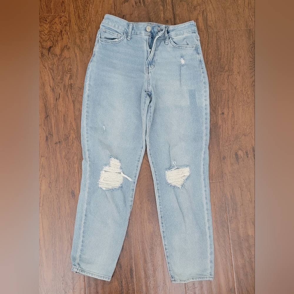 SO Women's Light Blue Straight Leg Jeans